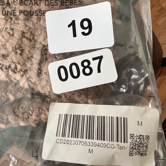 V-neck Fuzzy Button Cardigan by Cider - Picture 3 of 4